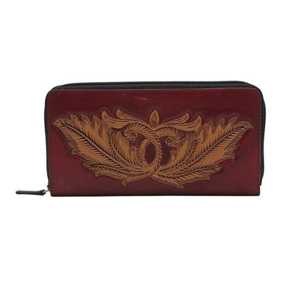 Myra Bag Handmade Ostenatious Wallet Leather & Hairon Canvas & Cowhide L…